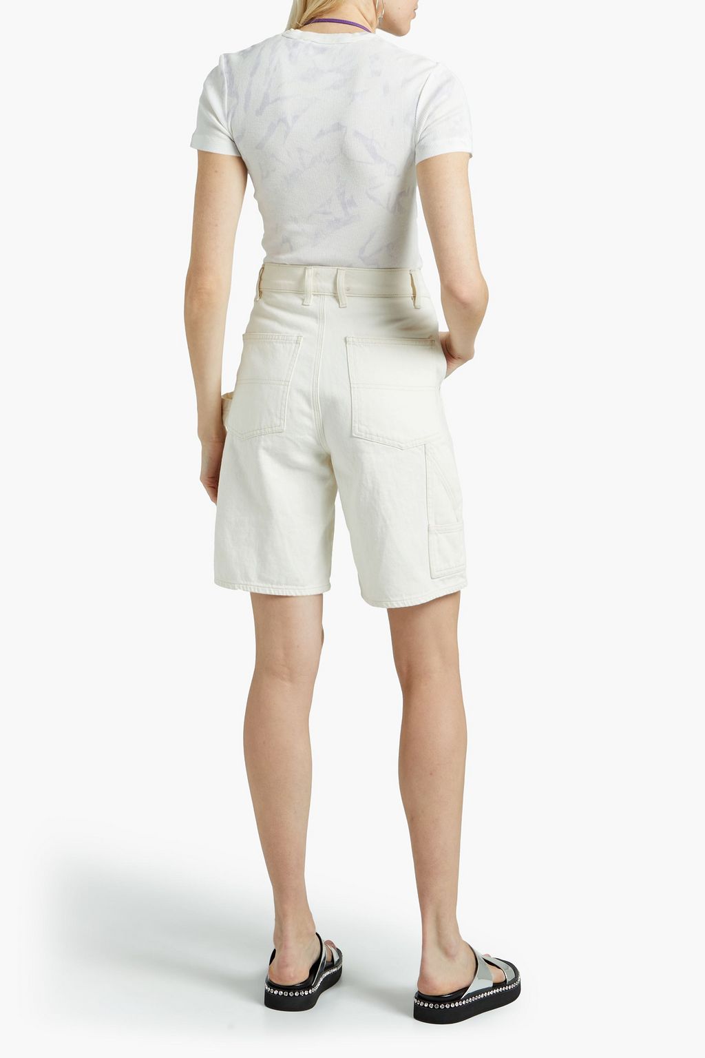 HELMUT LANG Tie-dyed ribbed jersey T-shirt