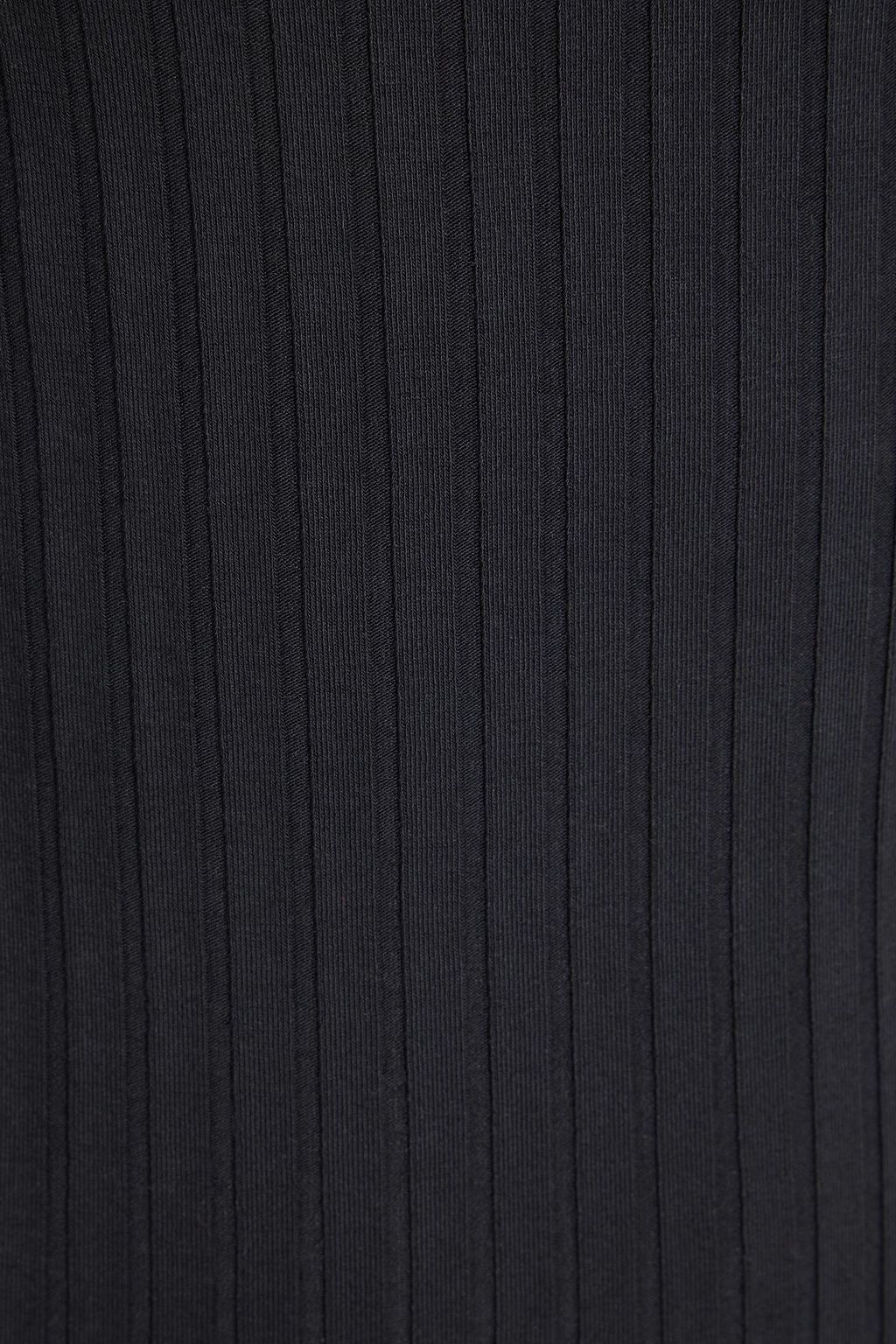 HELMUT LANG Ribbed-knit pima cotton-blend mini dress