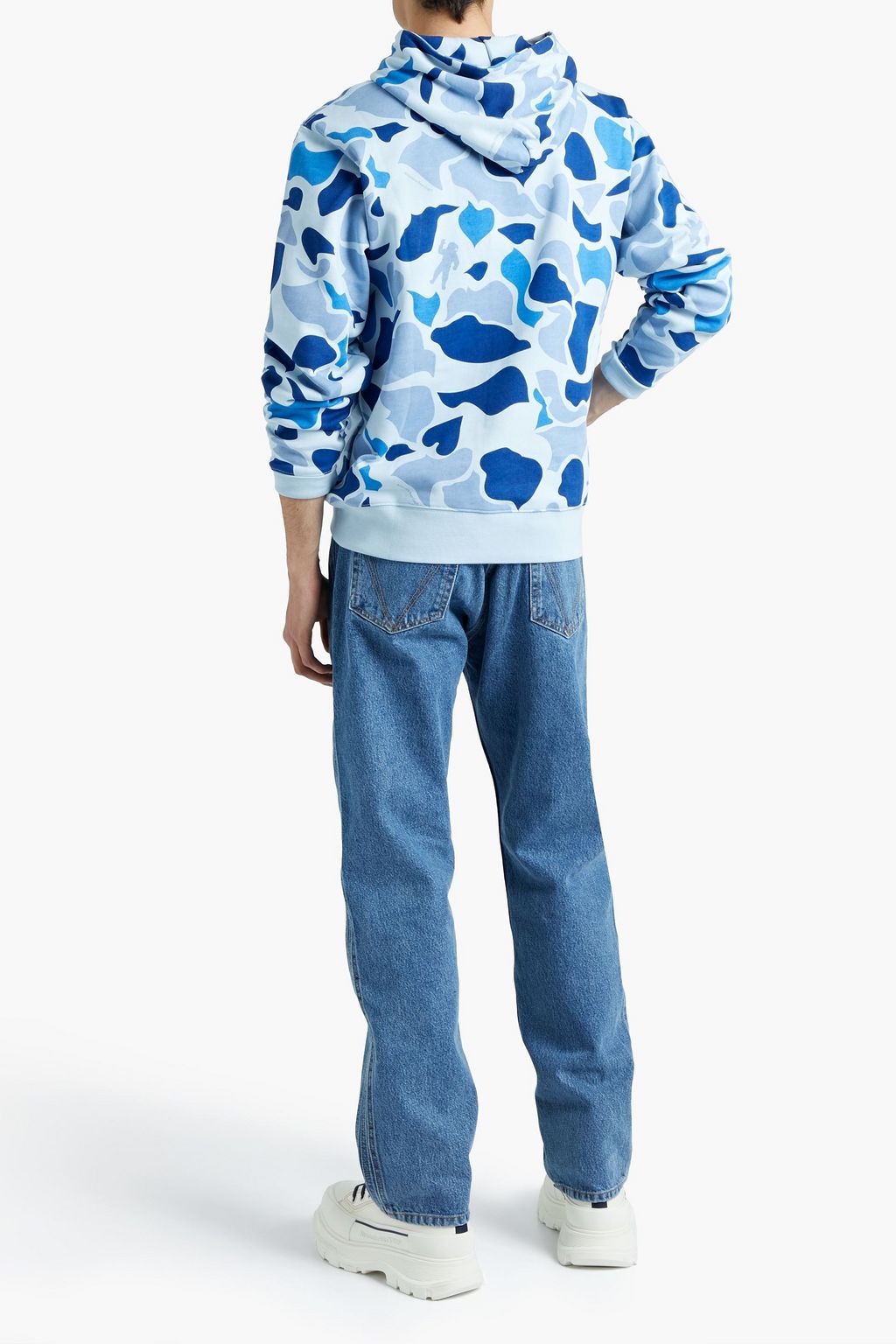BILLIONAIRE BOYS CLUB Printed French cotton-terry hoodie