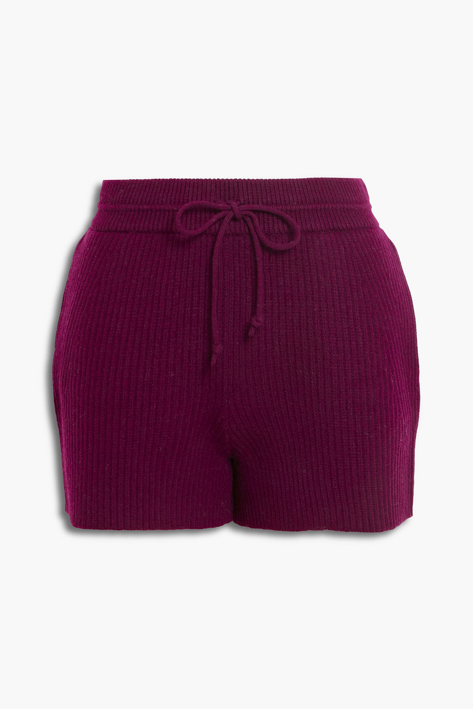 helmut lang - merino wool shorts - purple - m
