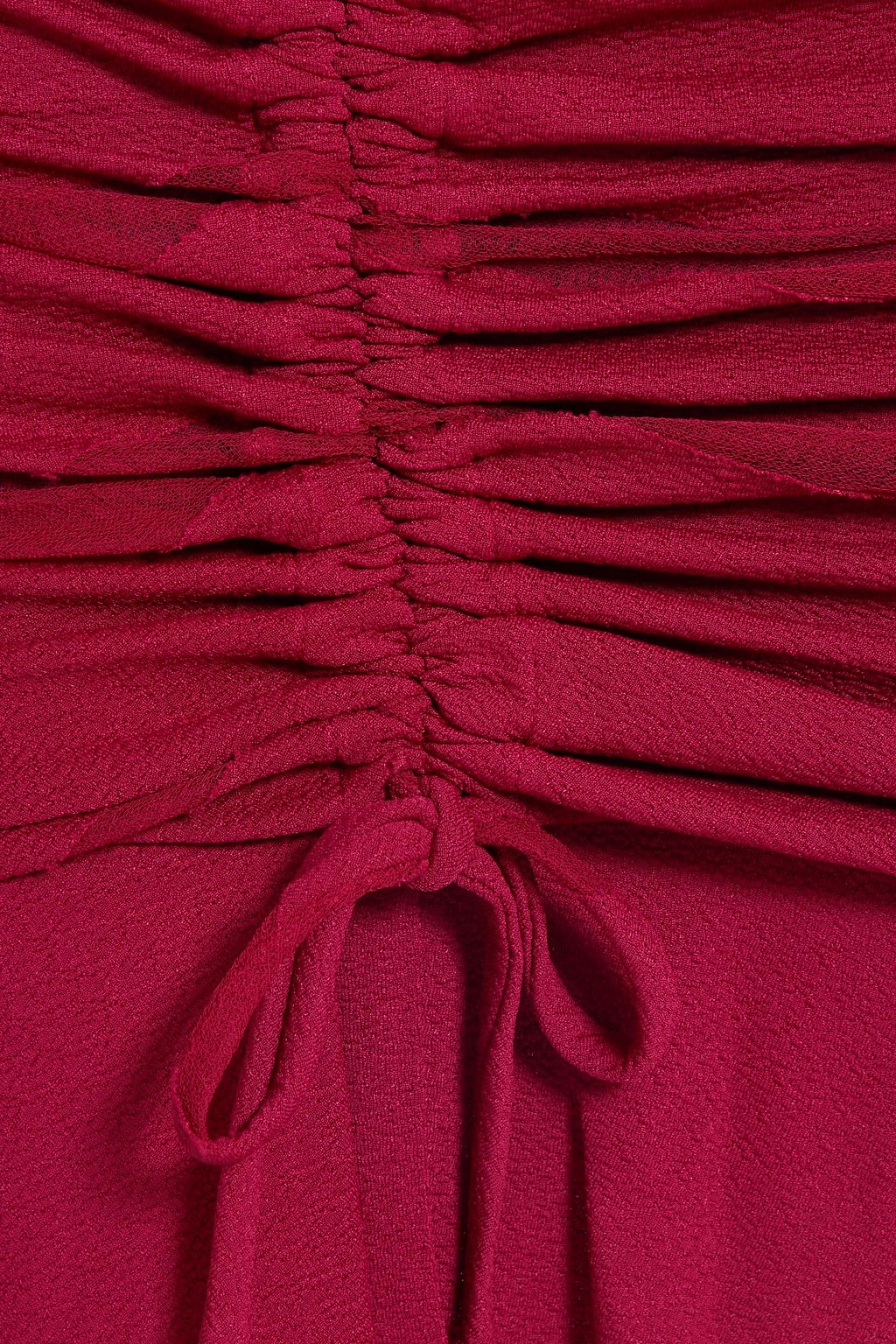 IRO Melina ruched crepe mini skirt