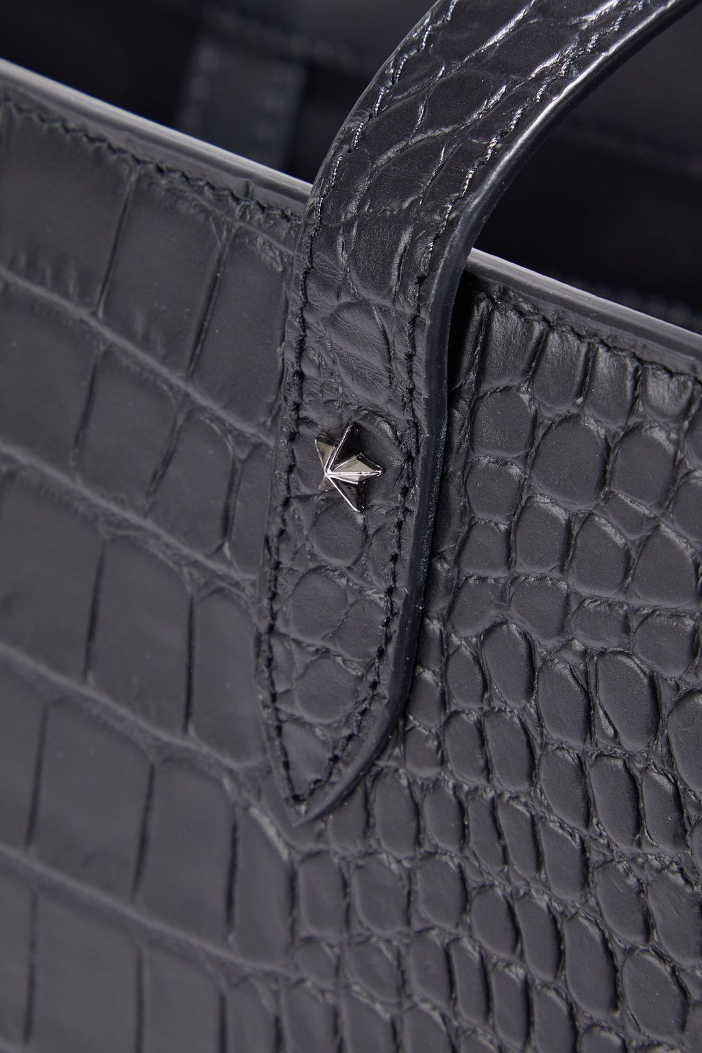 JIMMY CHOO Deelan croc-effect leather tote