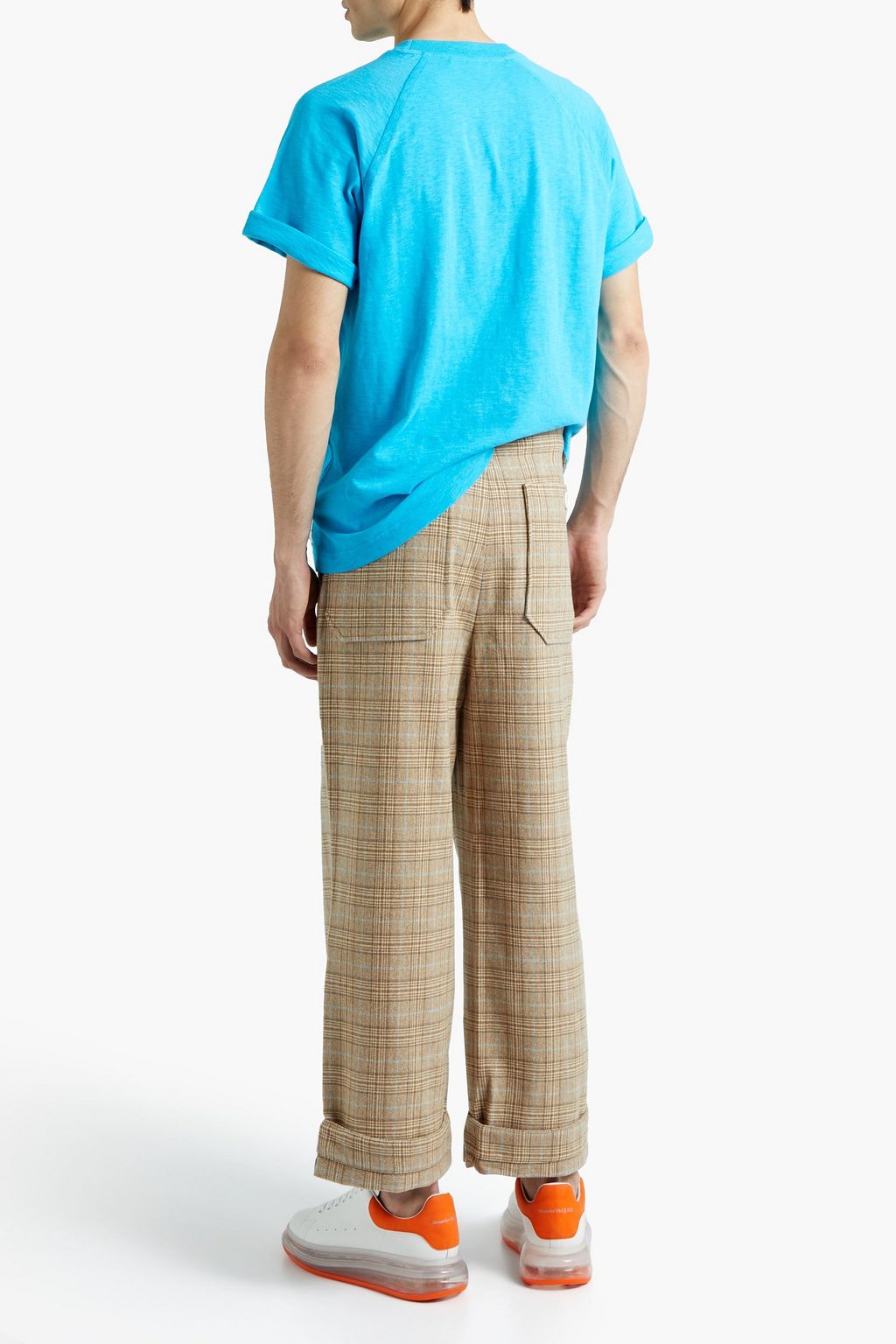 ACNE STUDIOS Checked wool-blend straight-leg pants