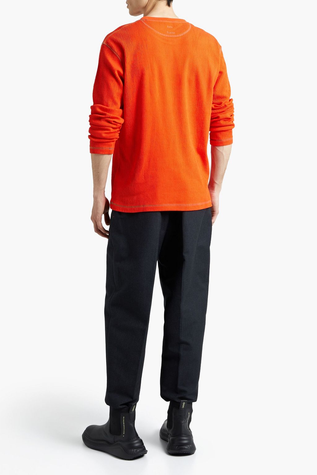 ACNE STUDIOS Plissé cotton-jersey T-shirt