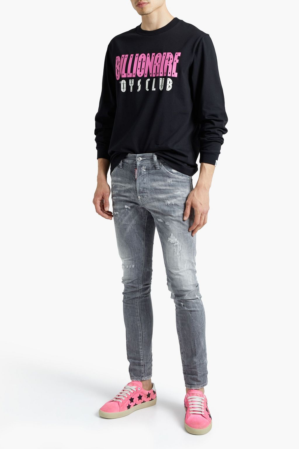 BILLIONAIRE BOYS CLUB Printed cotton-jersey T-shirt