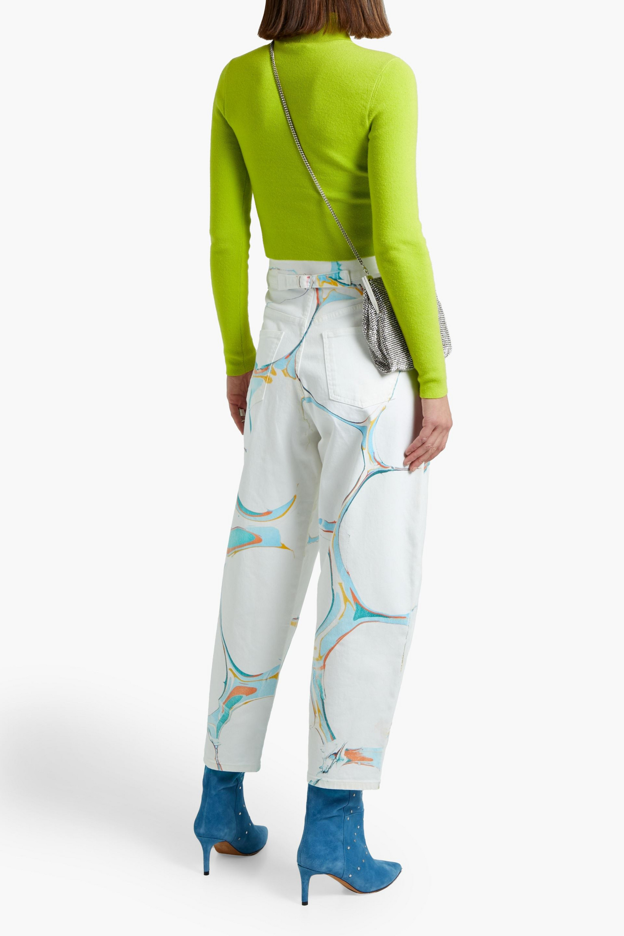 Stella McCartney Painted high-rise tapered jeans