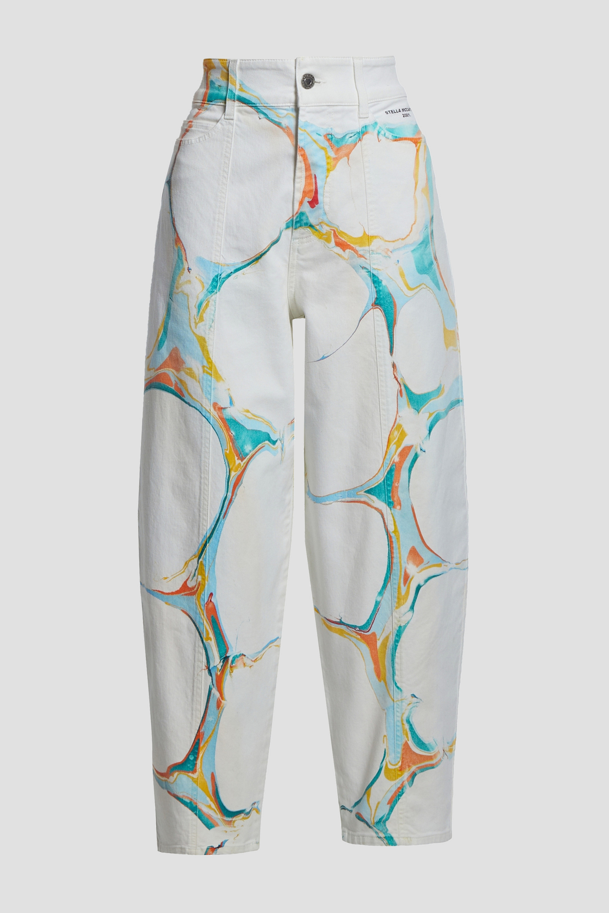 Stella McCartney Painted high-rise tapered jeans