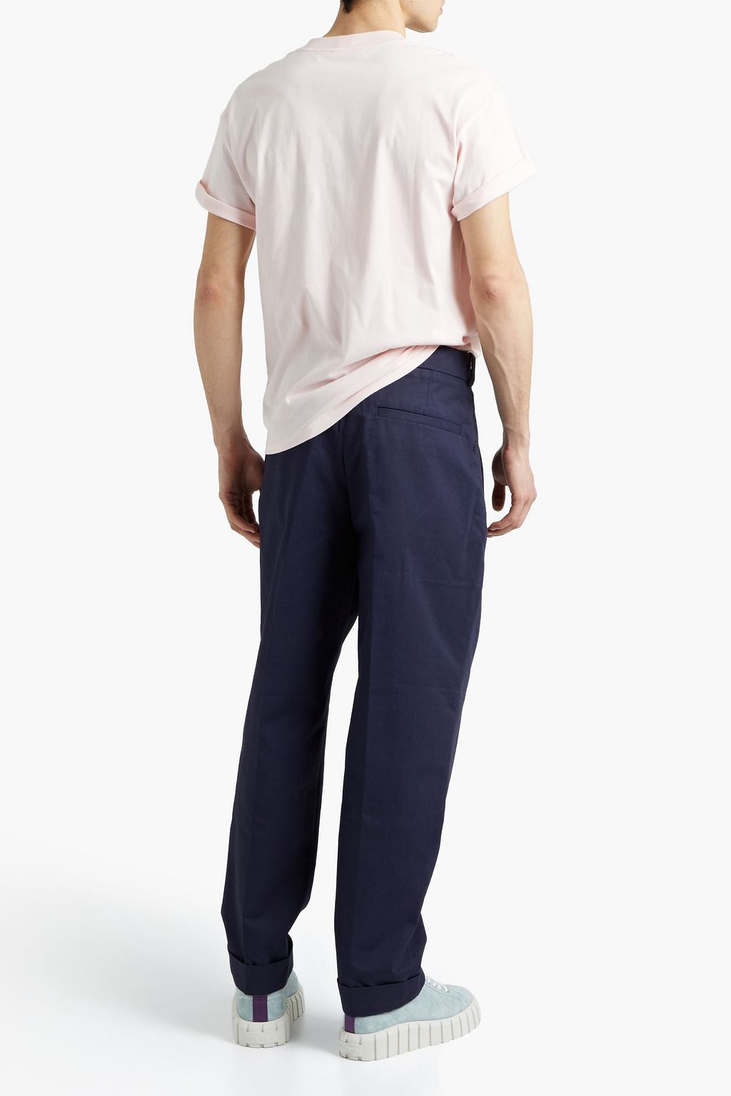 ACNE STUDIOS Pleated cotton-twill tapered pants