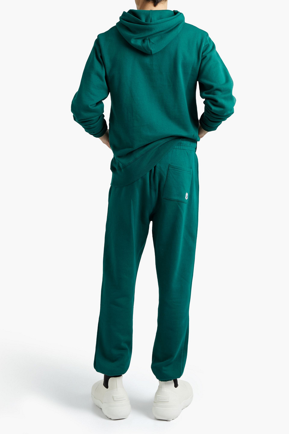 Billionaire Boys Club Appliquéd Printed French Cotton-terry Sweatpants In Blue