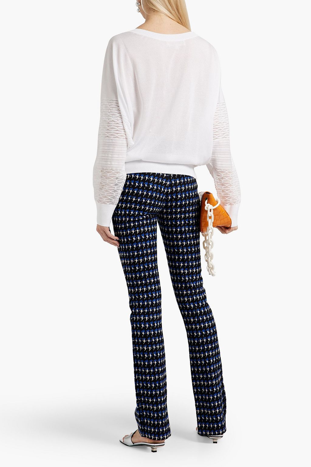 DIANE VON FURSTENBERG Grace burnout-effect knitted cardigan