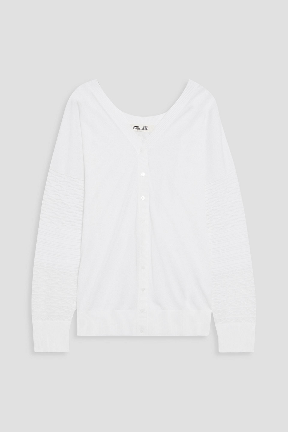 Grace burnout-effect knitted cardigan