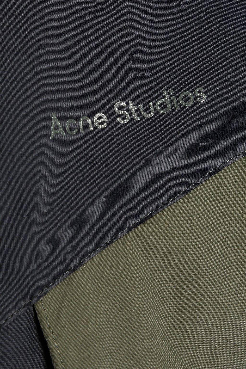 ACNE STUDIOS Two-tone shell hooded jacket