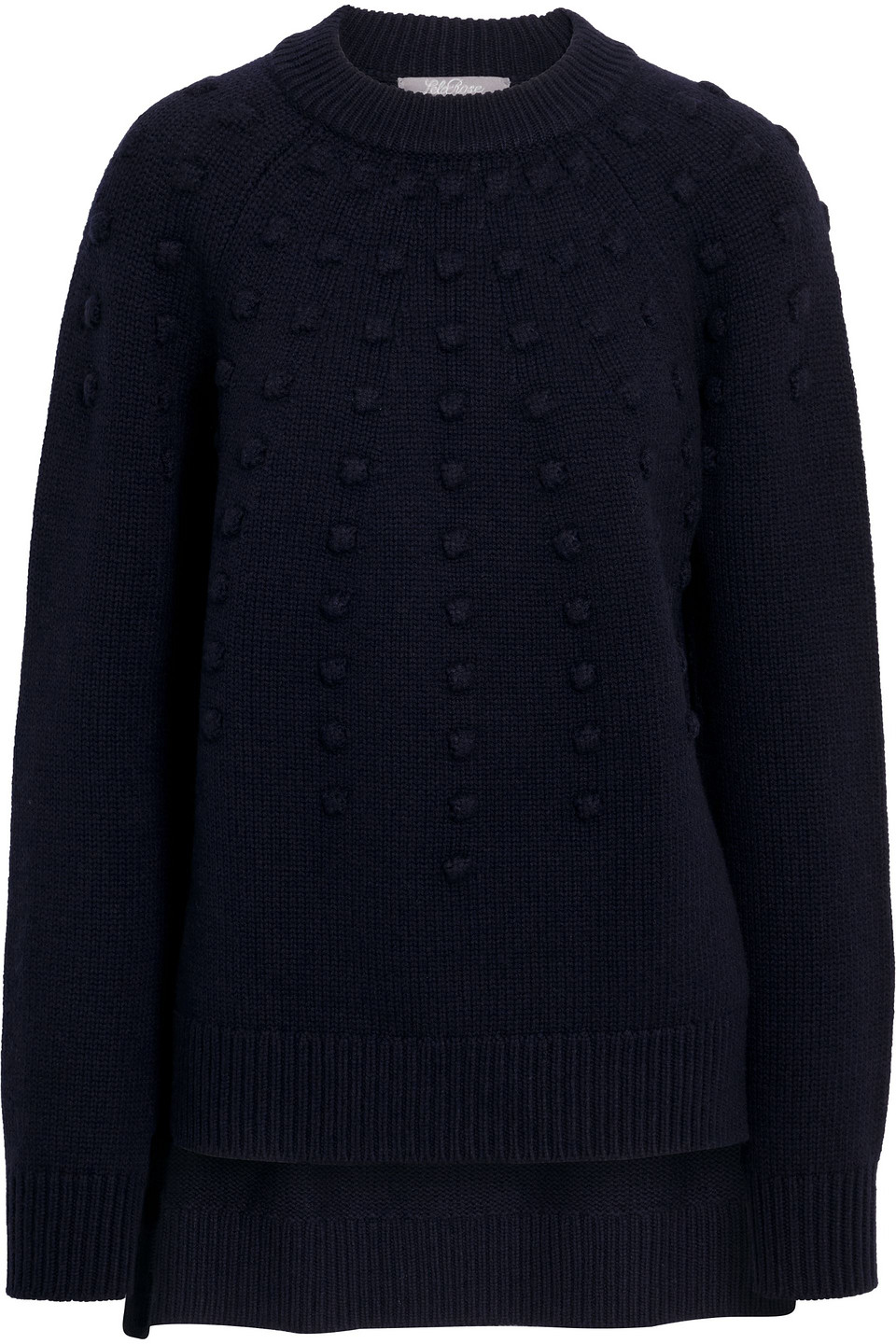 Lela Rose Pompom-embellished wool and cashmere-blend sweater