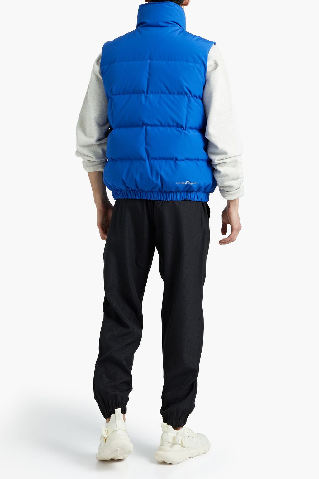 FRAME Logo-appliquéd quilted shell vest