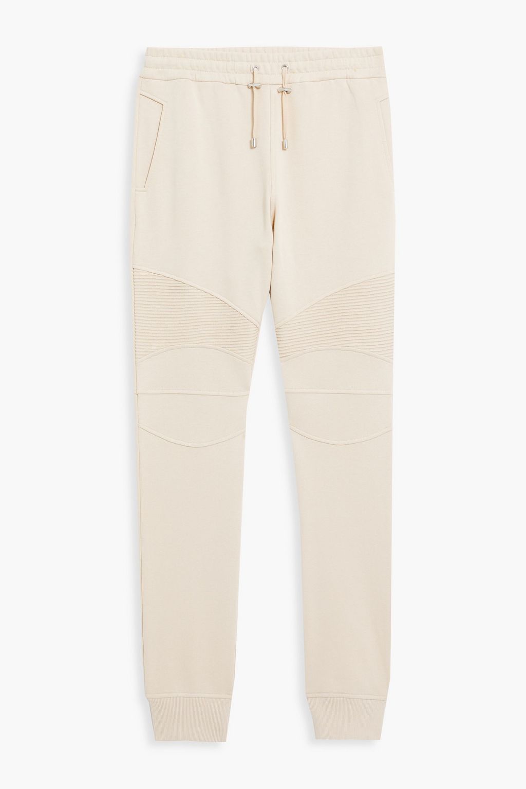 meget fint blæk mangel BALMAIN Printed ribbed-paneled French cotton-terry sweatpants | Sale up to  70% off | THE OUTNET