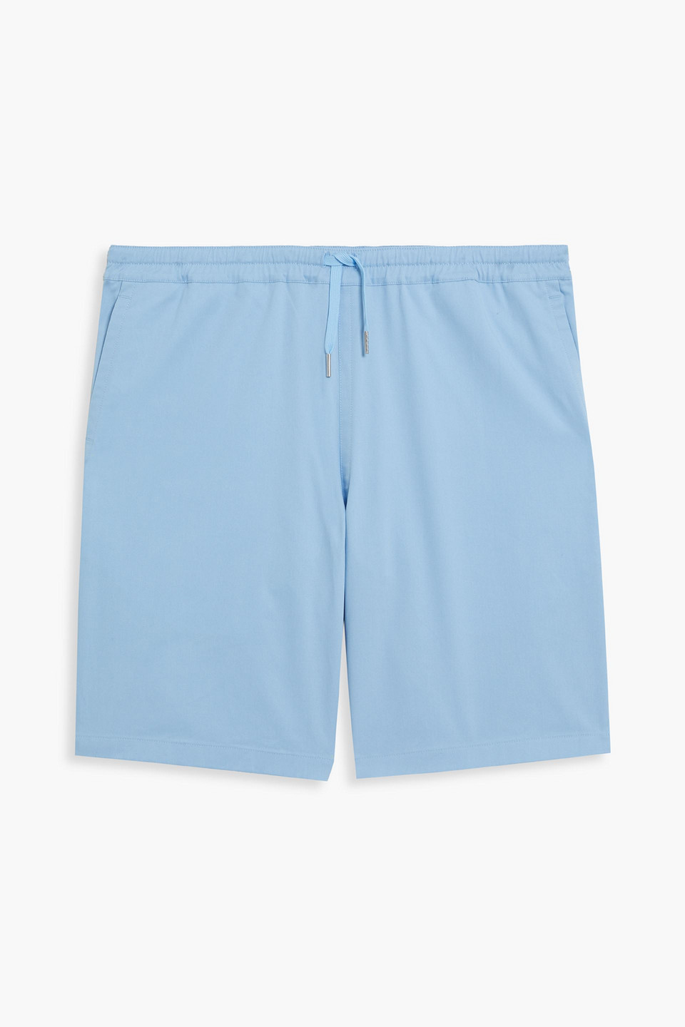 Sandro Cotton-blend Twill Shorts In Blue