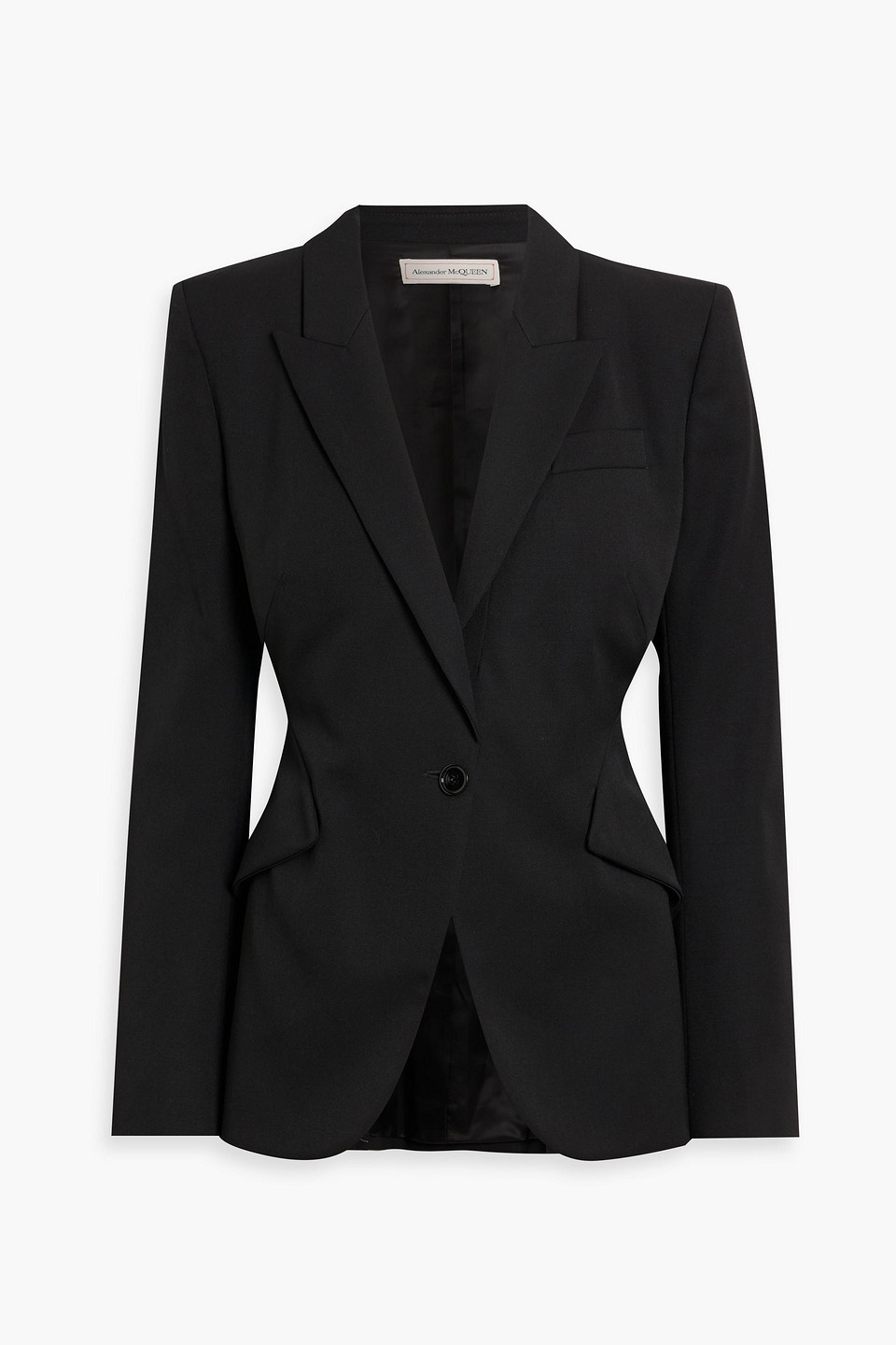 mcqueen - wool blazer - black - it 50