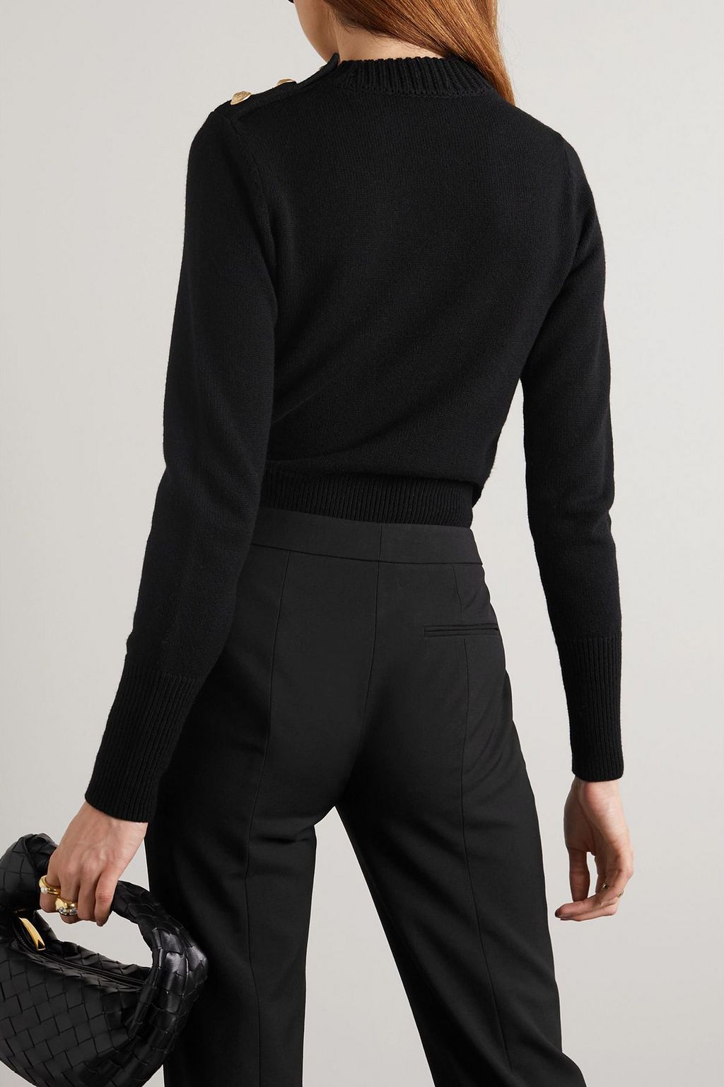 MCQUEEN Button-detailed cashmere sweater