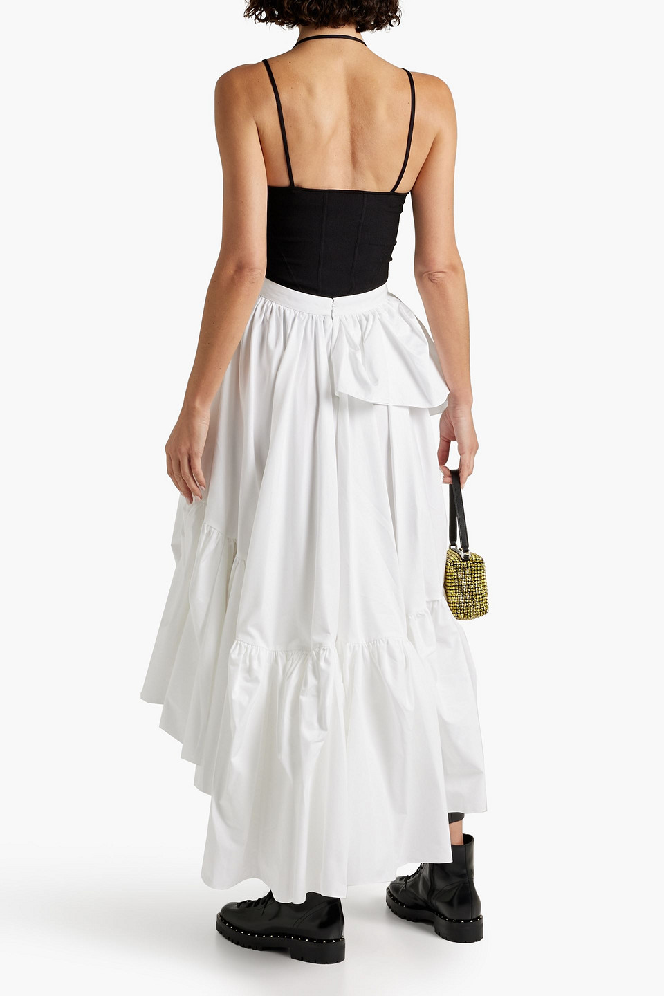 Alexander Mcqueen Stretch-knit Camisole In Black