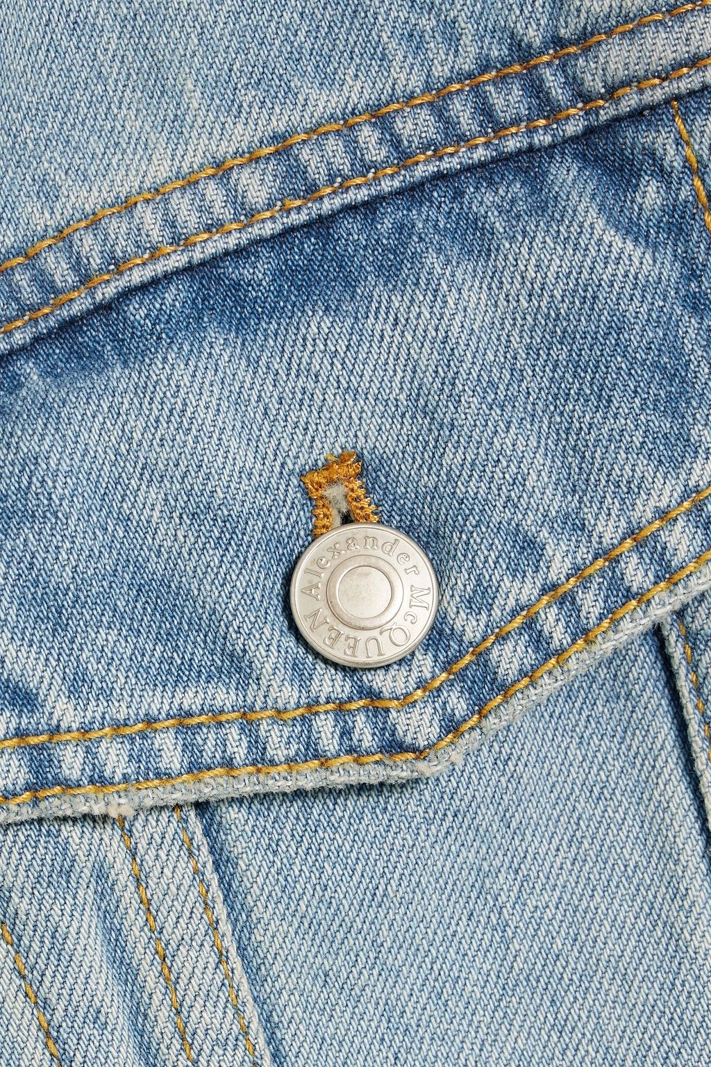 MCQUEEN Cropped denim jacket