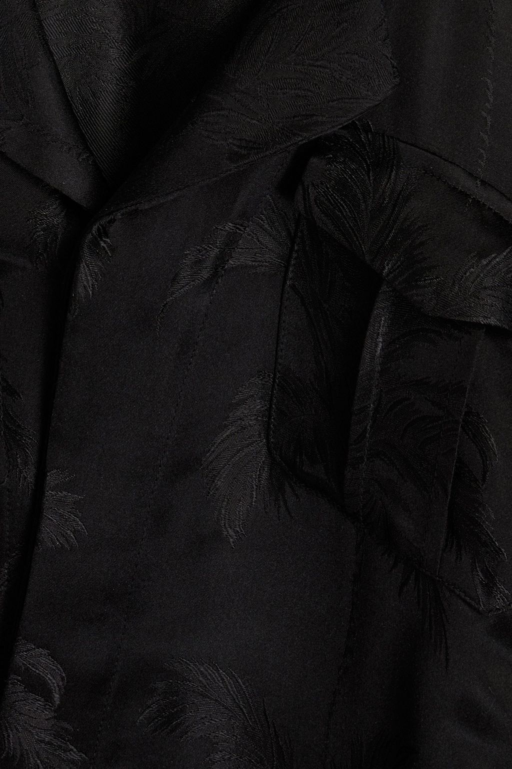 SAINT LAURENT Floral-jacquard jacket