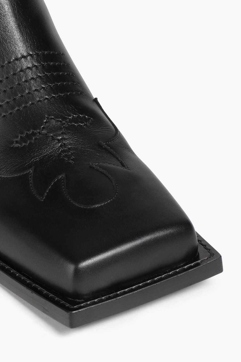 BALMAIN Embroidered leather boots