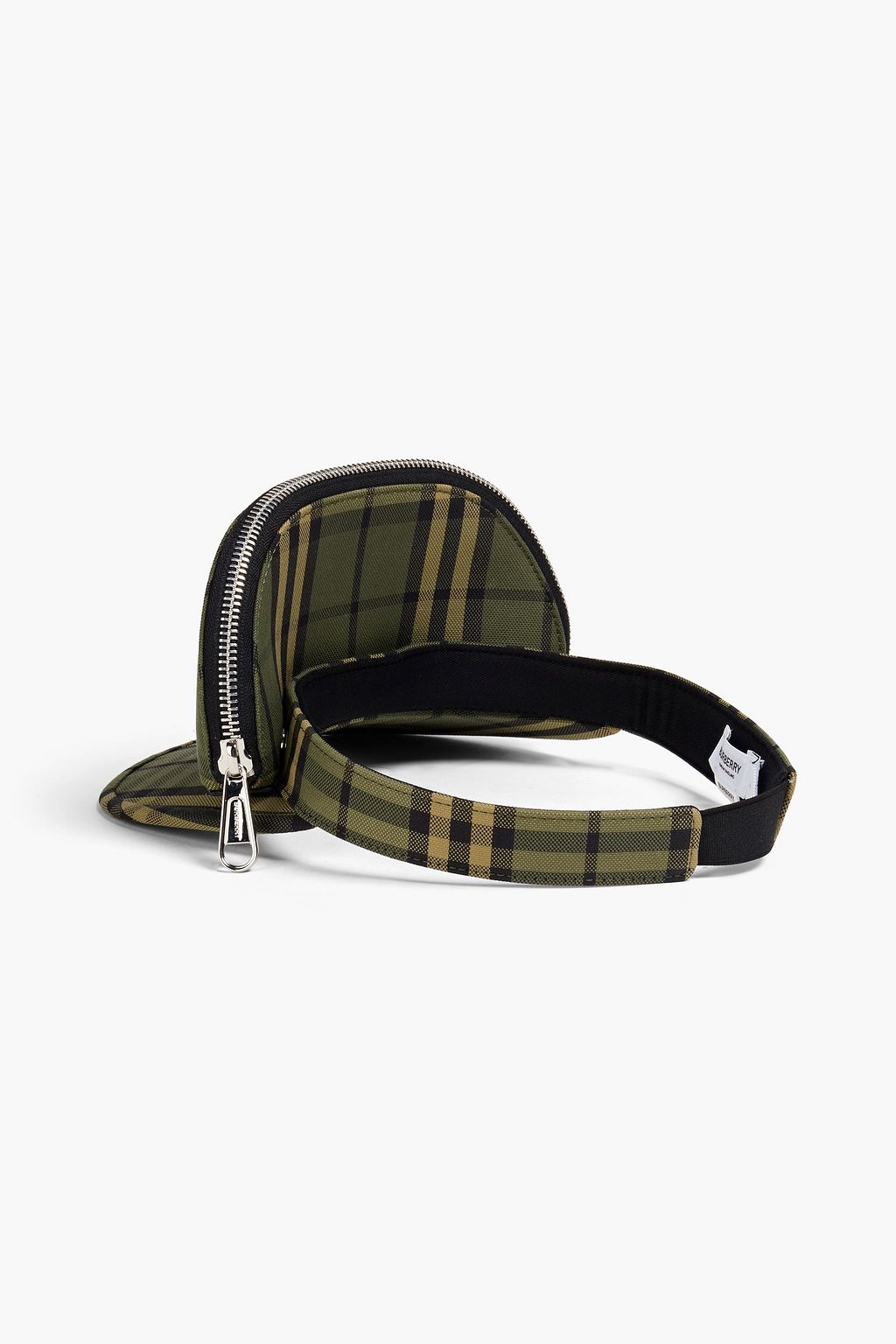 BURBERRY Checked jacquard visor