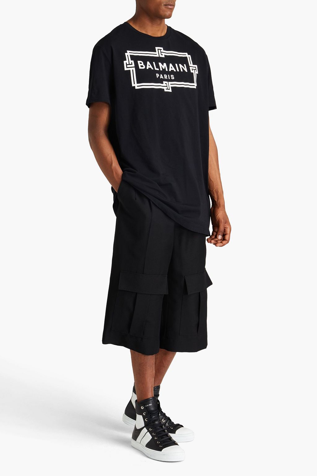 BALMAIN Logo-print cotton-jersey T-shirt