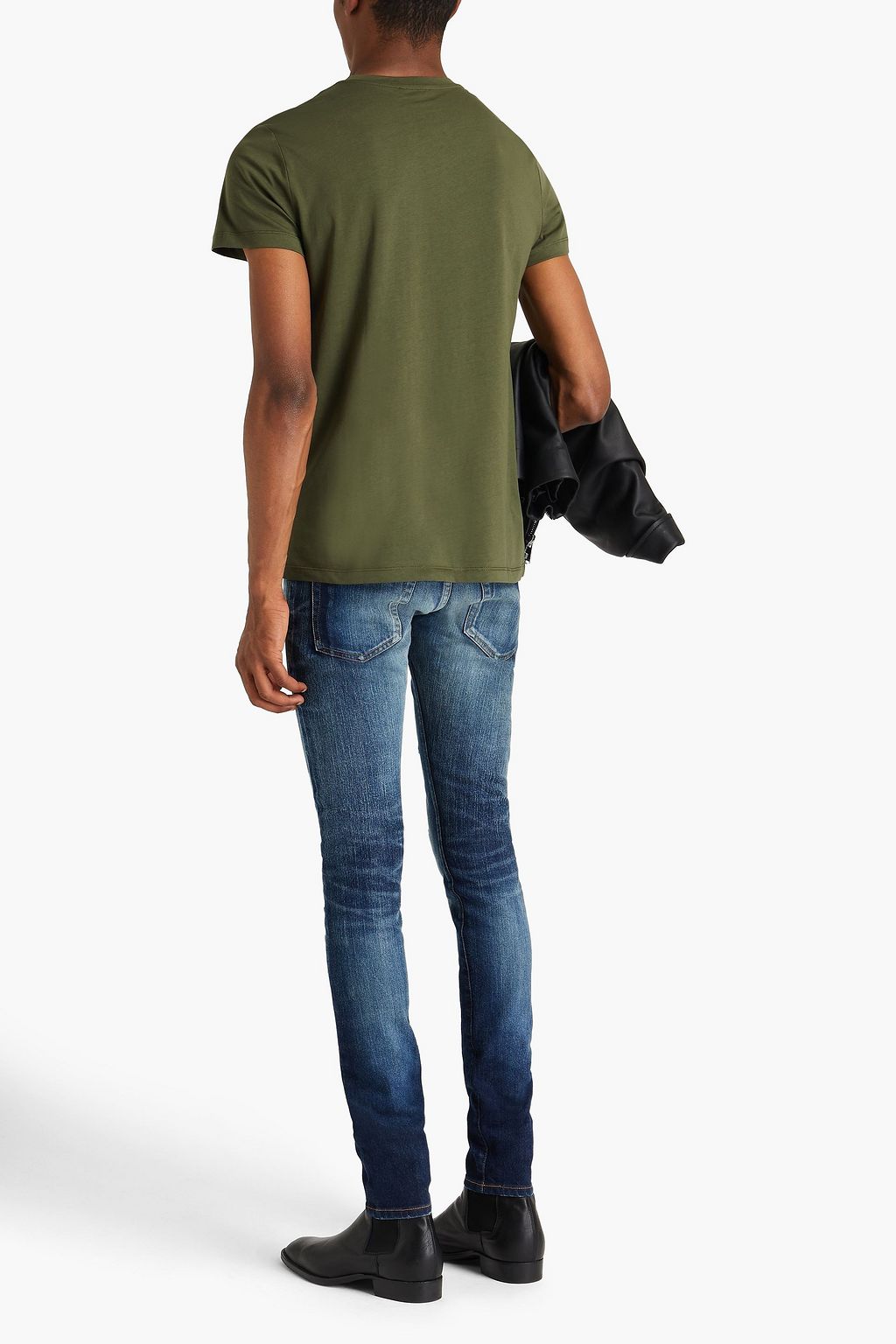 BALMAIN Printed cotton-jersey T-shirt