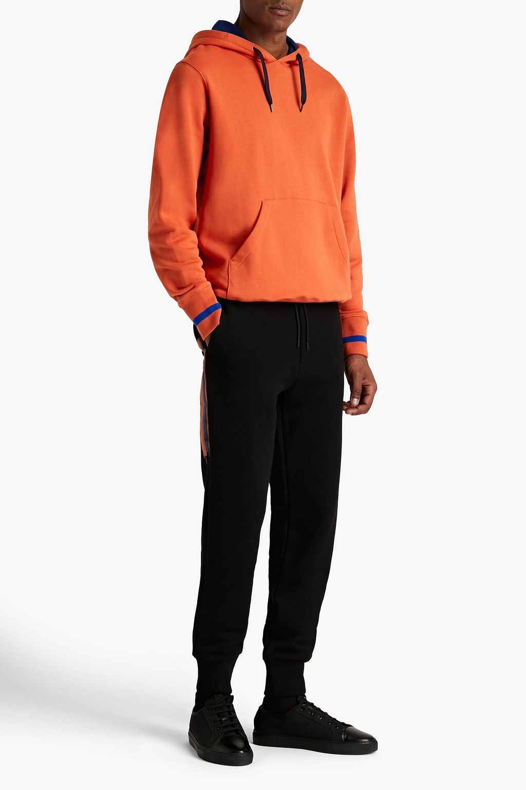 PAUL SMITH Striped French cotton-terry sweatpants