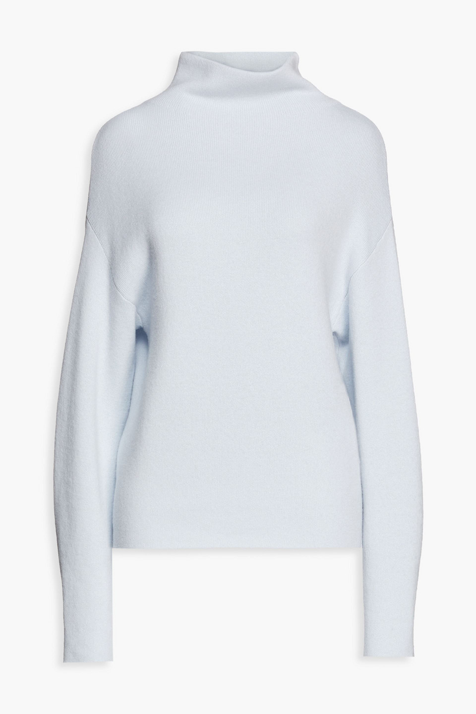 Vince Wool-blend Turtleneck Jumper In Blue