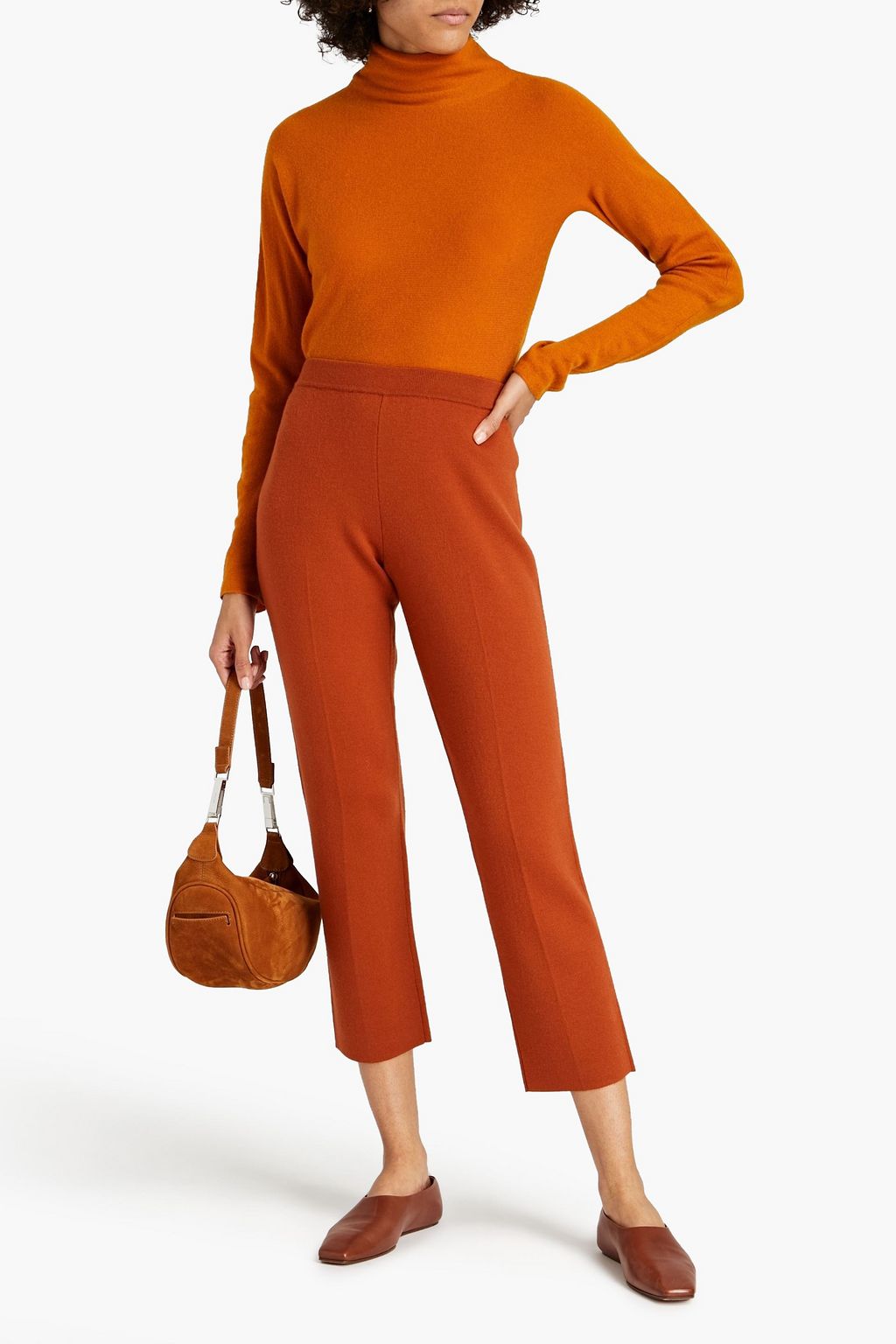 VINCE. Wool and cashmere-blend turtleneck sweater