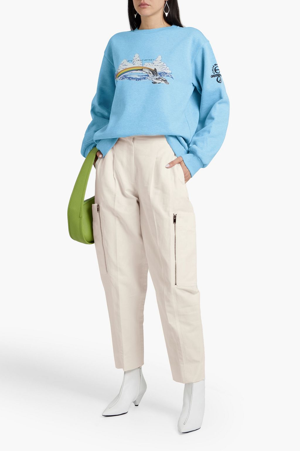 STELLA MCCARTNEY Karla pleated twill tapered pants