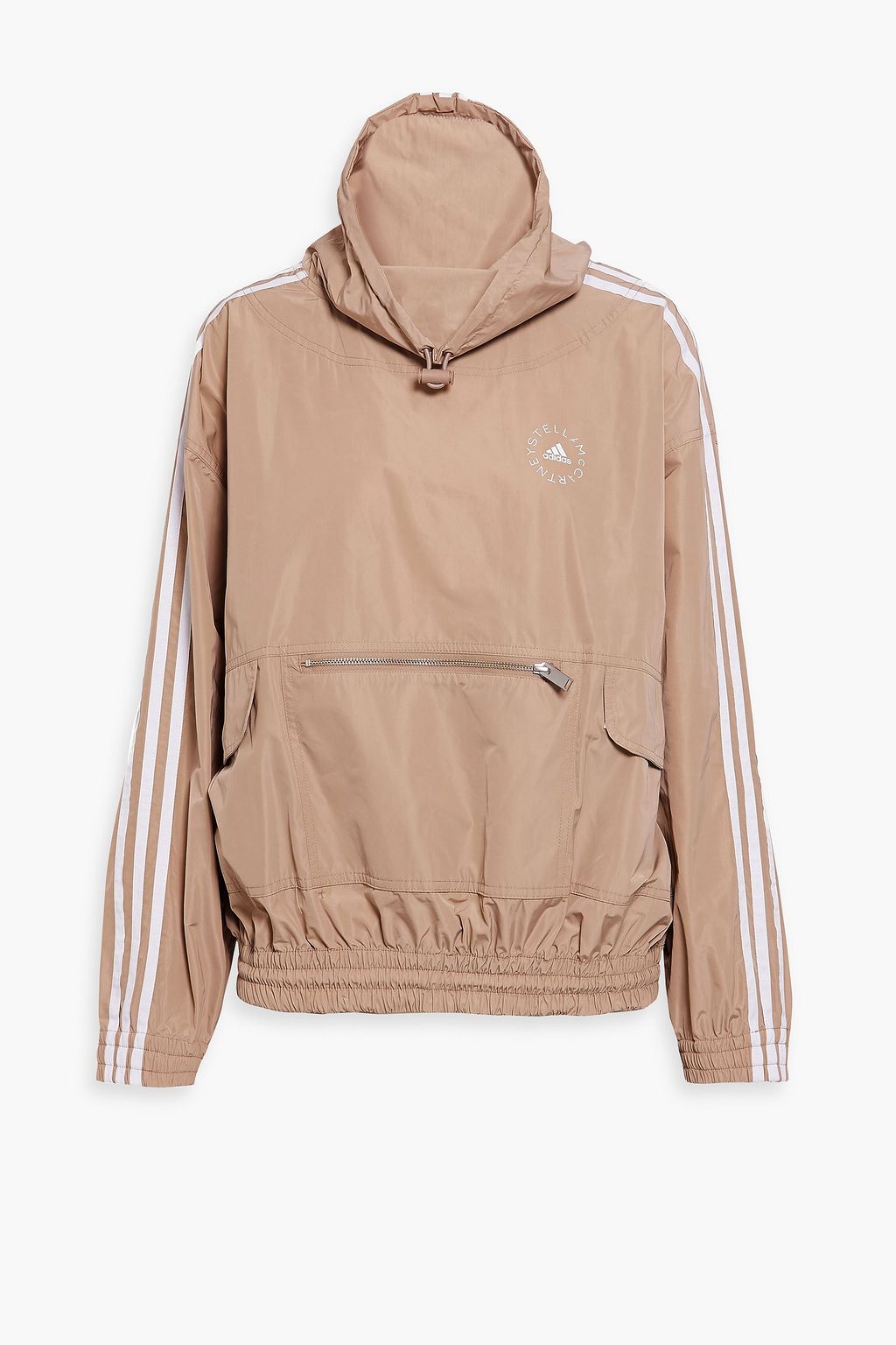 Rasende Byg op af ADIDAS BY STELLA MCCARTNEY Striped shell hooded jacket | Sale up to 70% off  | THE OUTNET