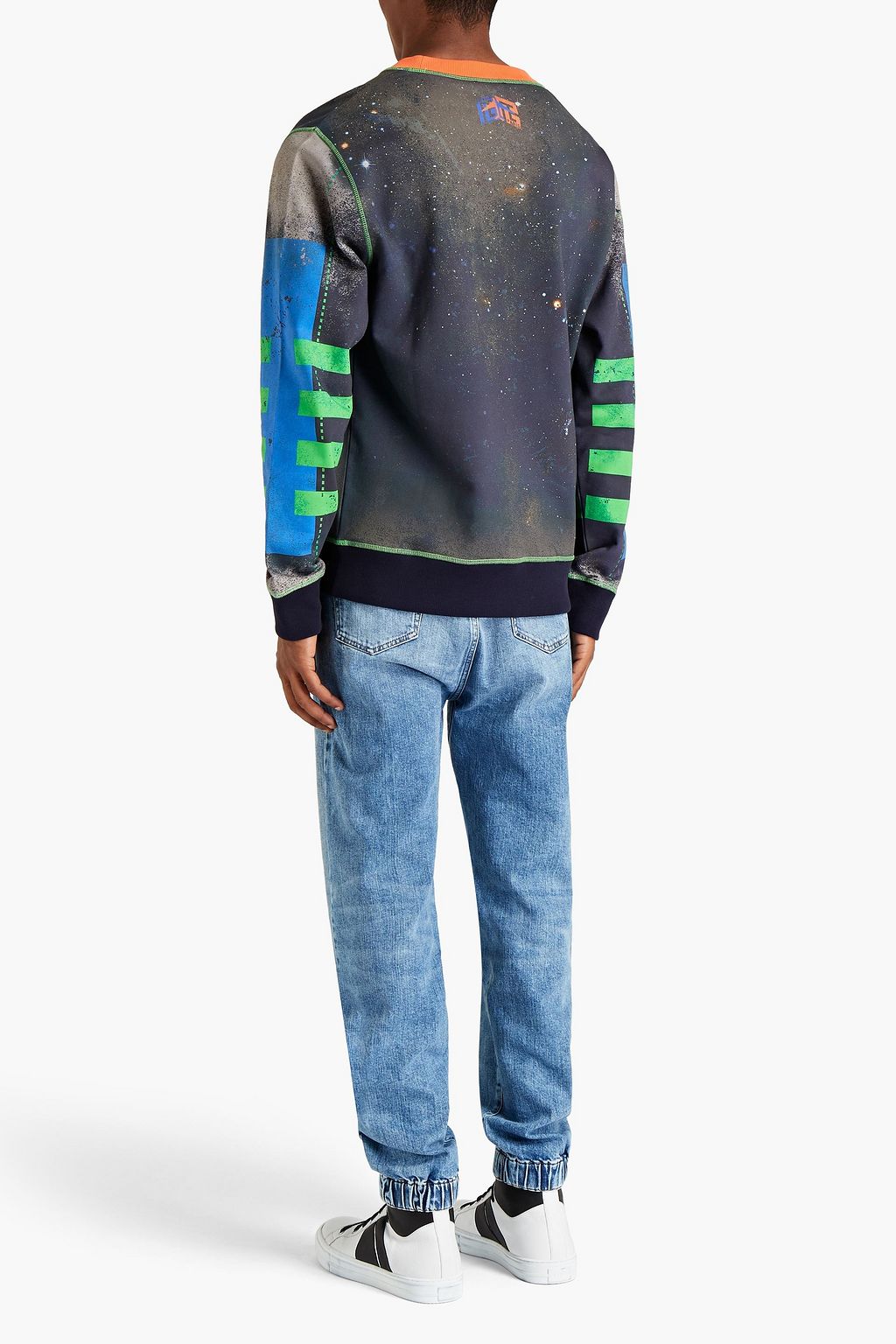 BALMAIN Tapered faded denim jeans