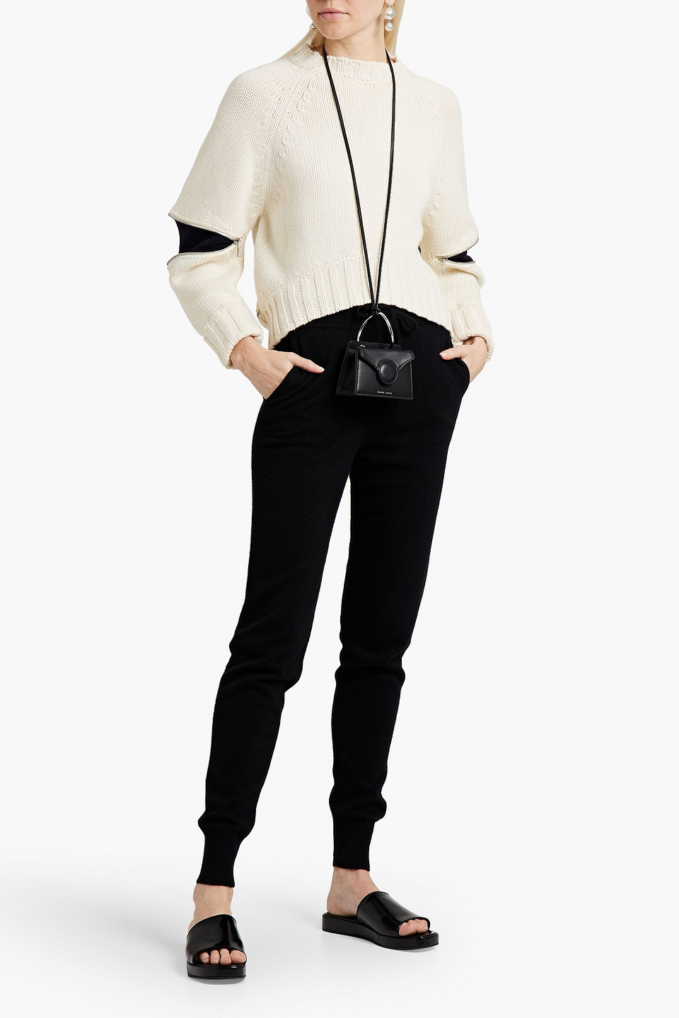 Shop Loulou Studio Cashmere Track Pants In Black