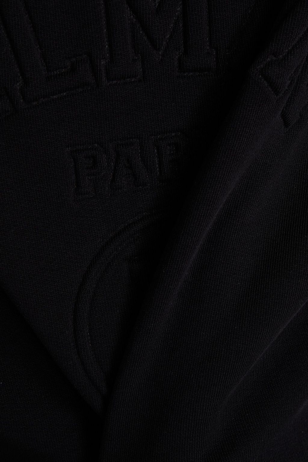 BALMAIN Embossed French cotton-terry sweatshirt