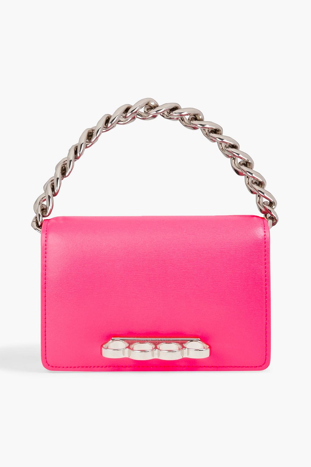 ALEXANDER MCQUEEN Four Ring textured leather tote THE OUTNET