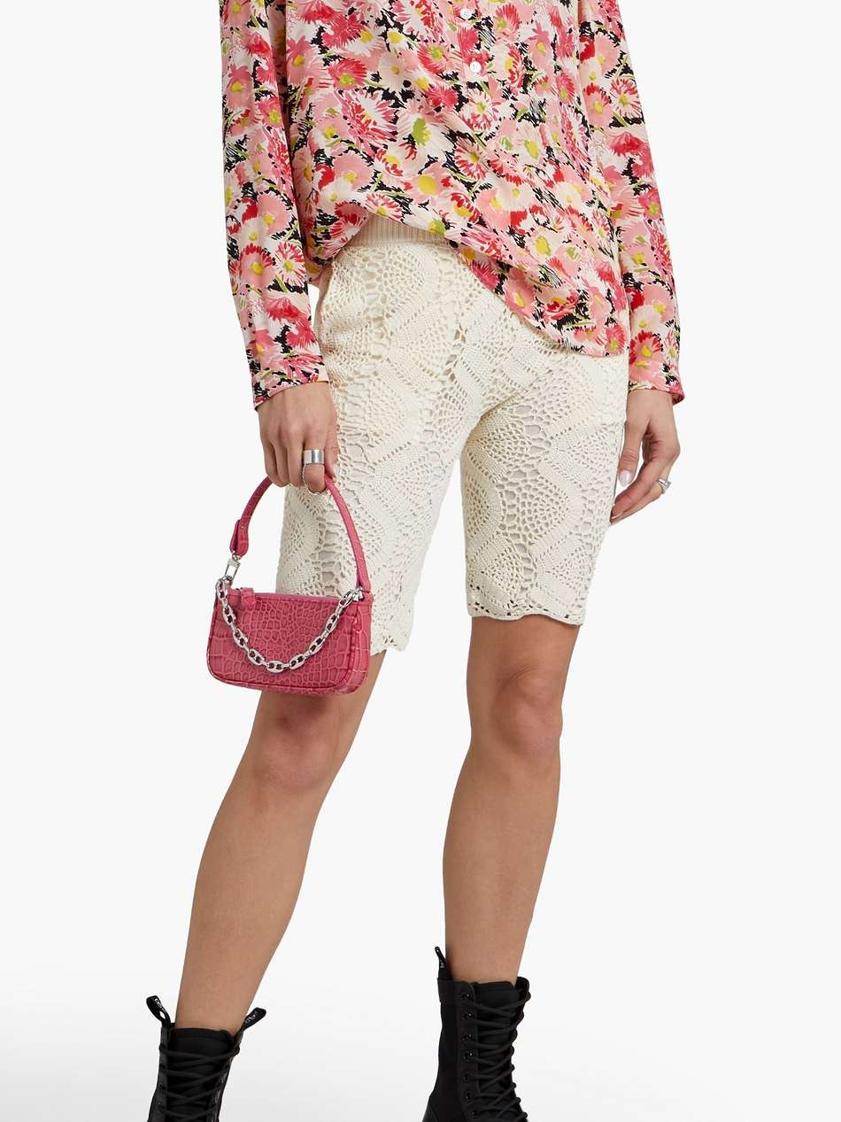 floral-print silk crepe de chine blouse