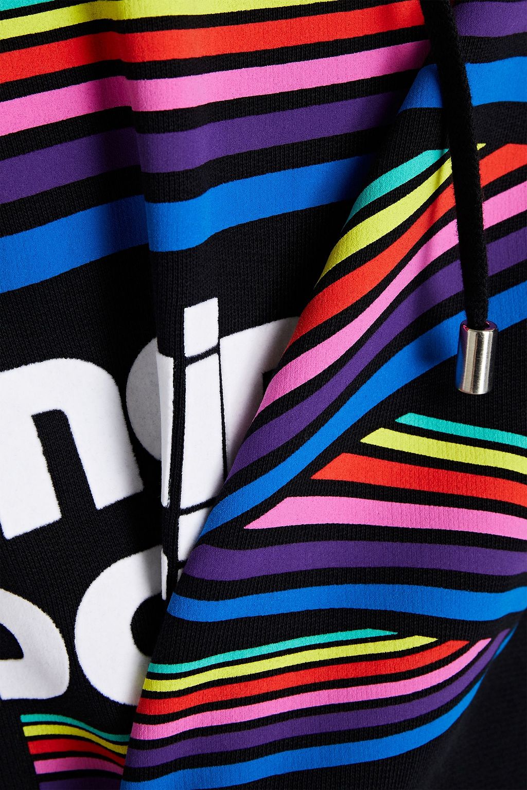 BALMAIN Printed French cotton-terry hoodie