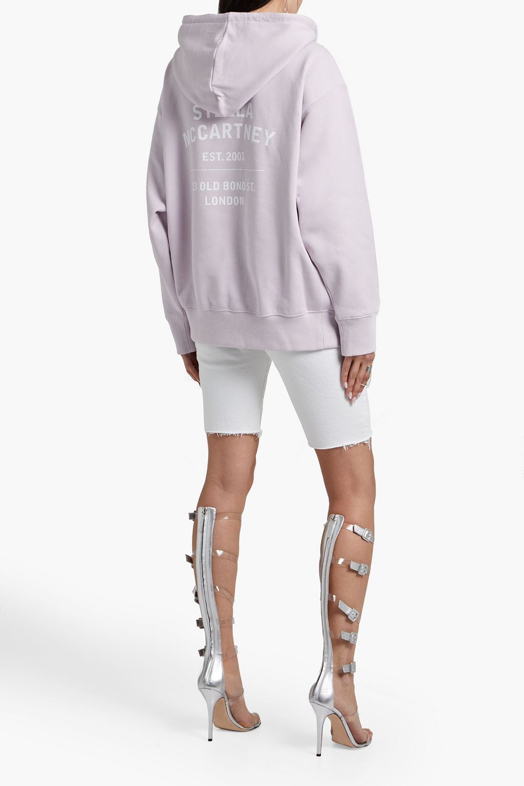 STELLA MCCARTNEY Printed cotton-blend jersey hoodie