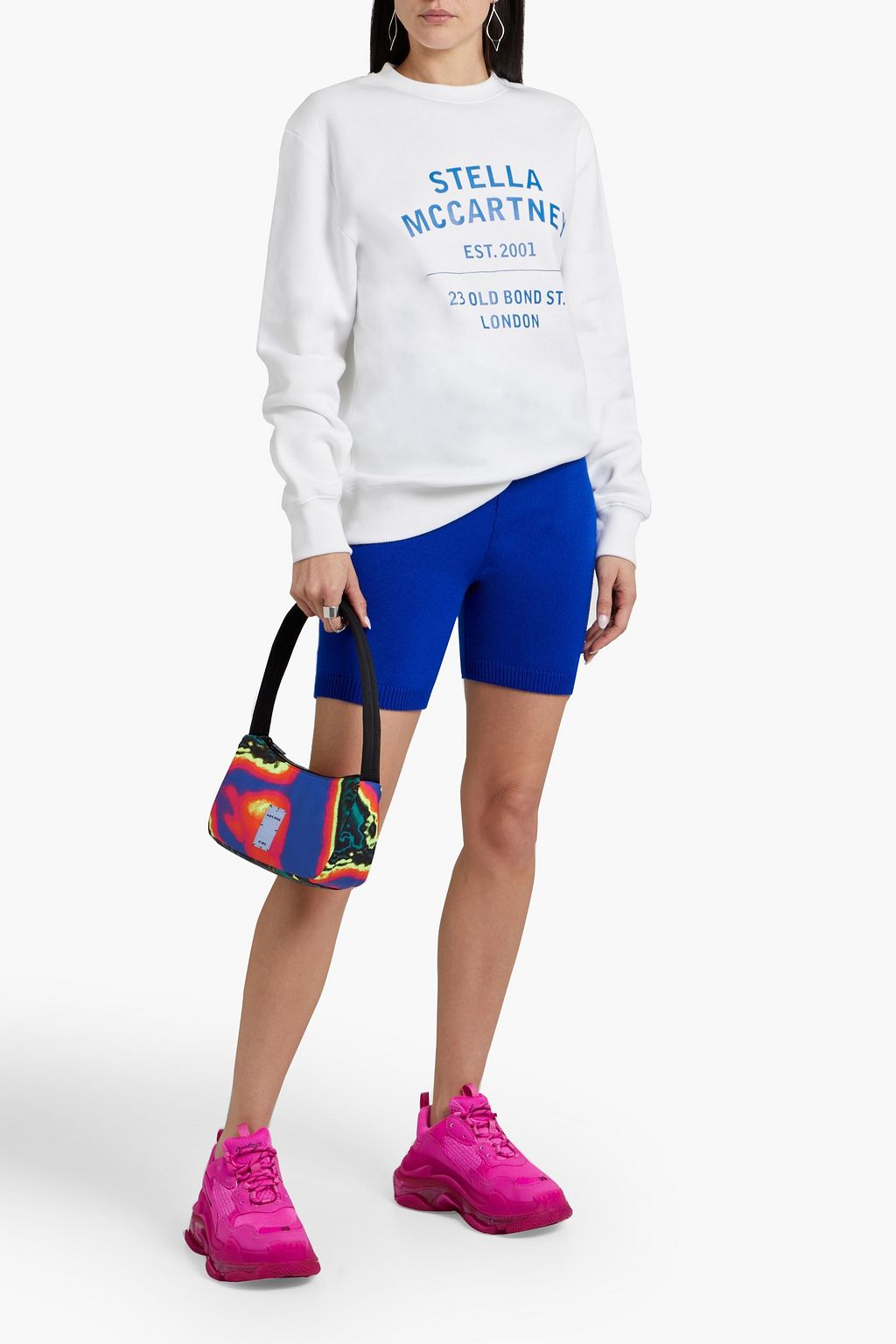STELLA MCCARTNEY Logo-print cotton-fleece sweatshirt