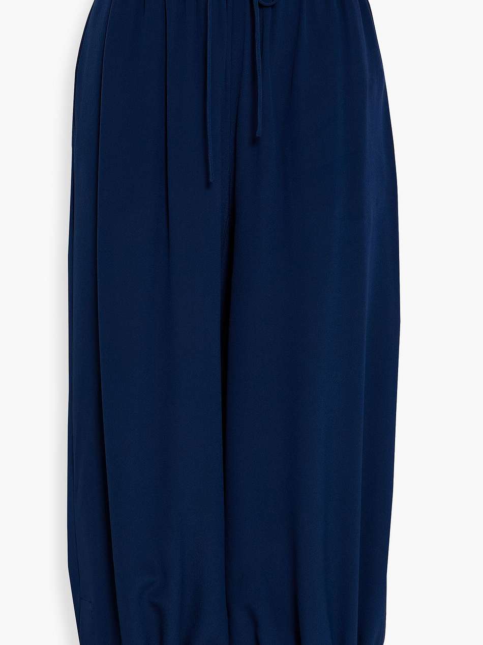lauryn silk-crepe tapered pants