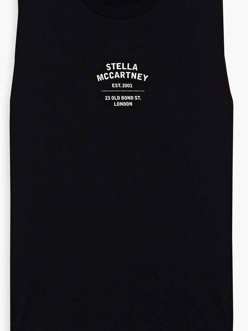 printed cotton-jersey tank