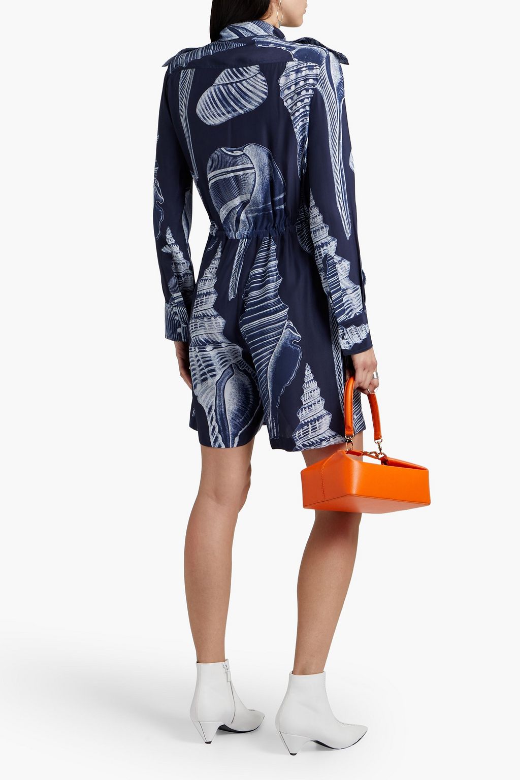 STELLA MCCARTNEY Erin printed silk crepe de chine jumpsuit