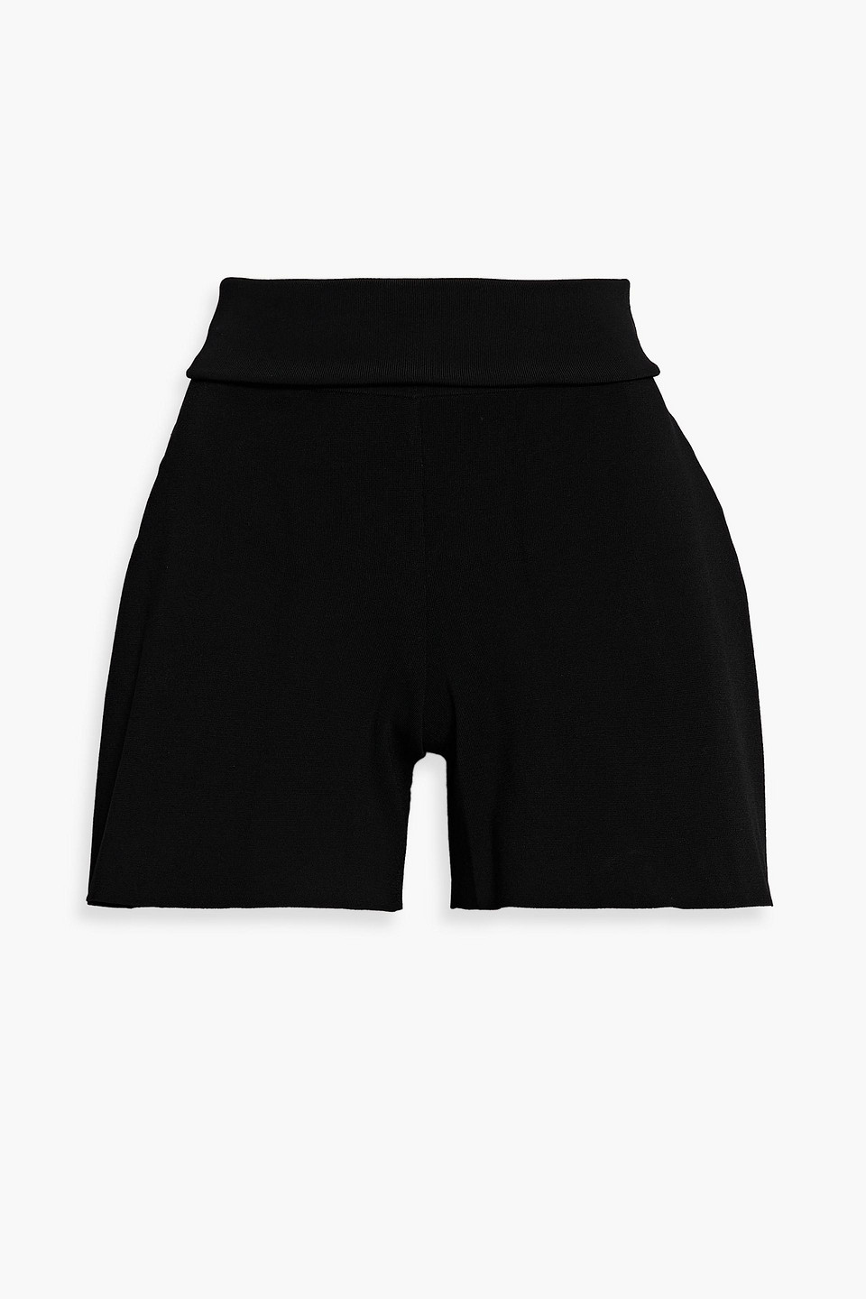 Stella Mccartney Stretch-knit Shorts In Black