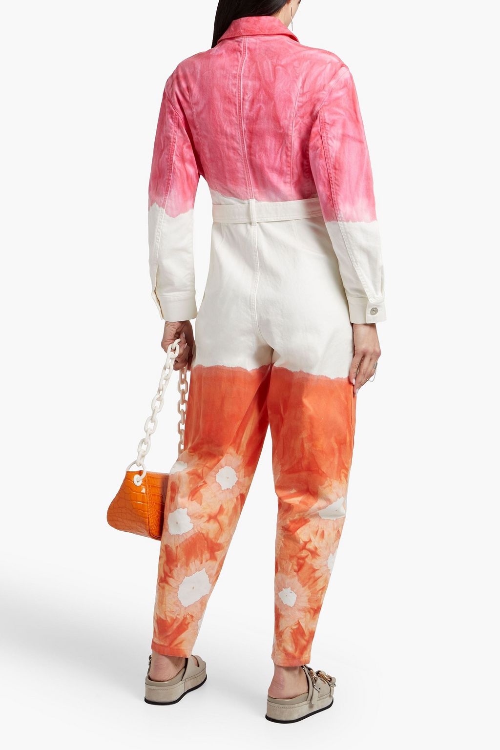 STELLA MCCARTNEY Tie-dyed denim jumpsuit