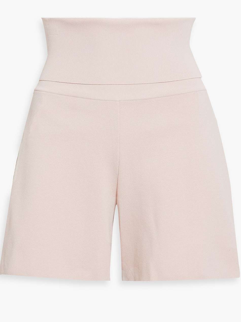 stretch-knit shorts