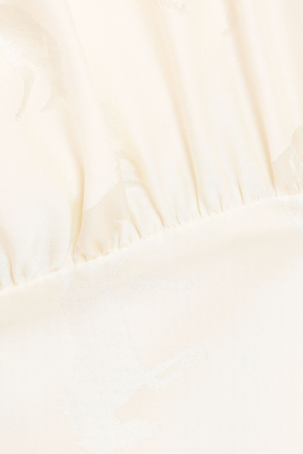 STELLA MCCARTNEY Silk-blend satin-jacquard blouse