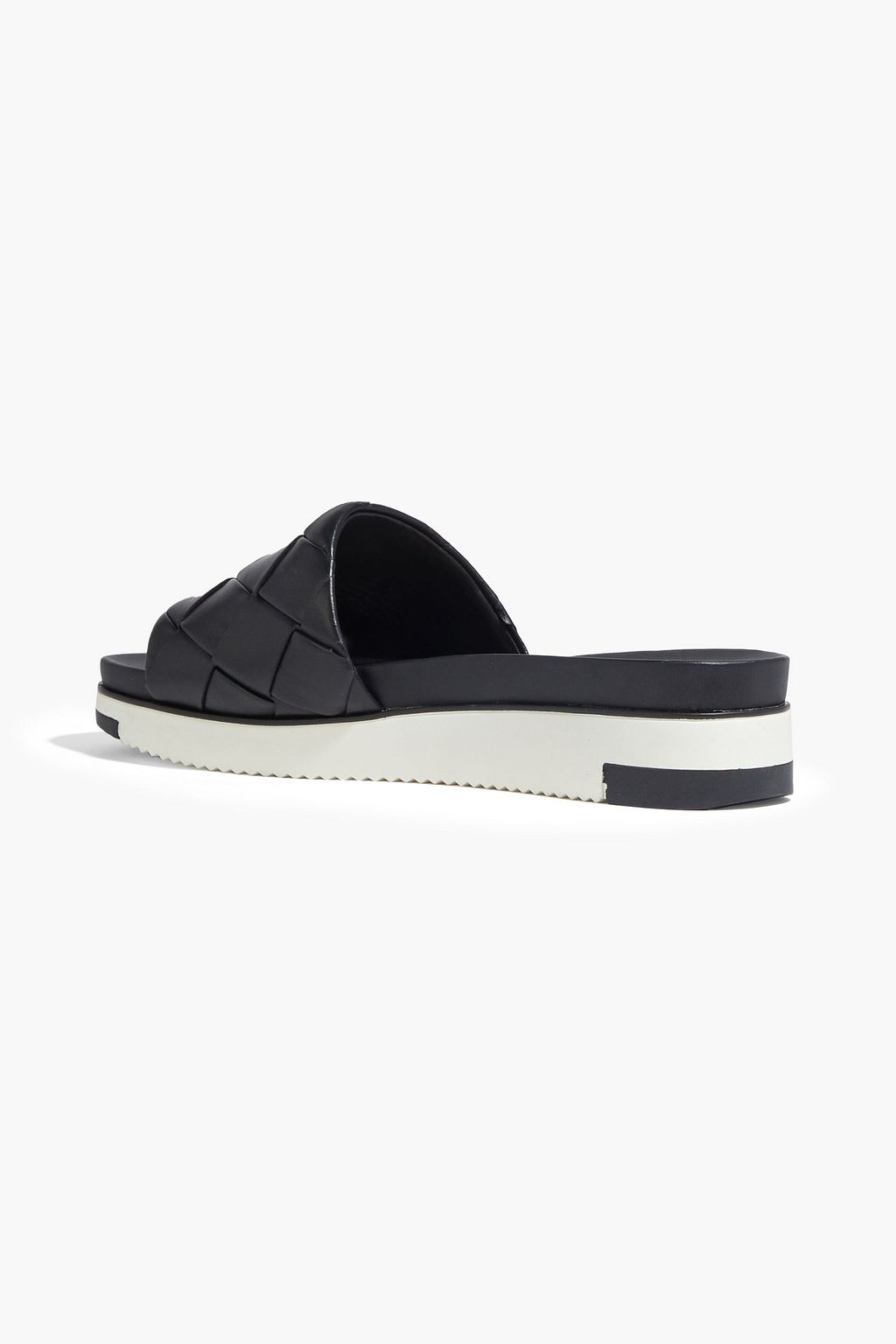 SAM EDELMAN Adaley logo-appliquéd basketweave leather sandals
